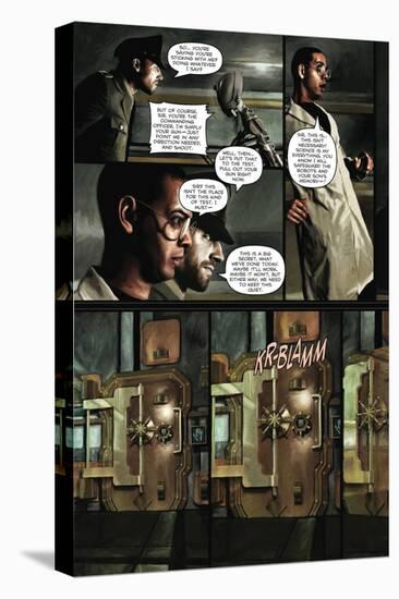 Zombies vs. Robots - Comic Page with Panels-Menton Matthews III-Stretched Canvas