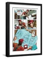 Zombies vs. Robots - Comic Page with Panels-Paul McCaffrey-Framed Art Print