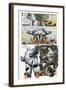 Zombies vs. Robots - Comic Page with Panels-Paul McCaffrey-Framed Art Print