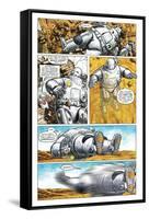 Zombies vs. Robots - Comic Page with Panels-Paul McCaffrey-Framed Stretched Canvas