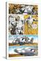 Zombies vs. Robots - Comic Page with Panels-Paul McCaffrey-Stretched Canvas