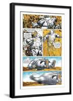 Zombies vs. Robots - Comic Page with Panels-Paul McCaffrey-Framed Art Print