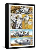 Zombies vs. Robots - Comic Page with Panels-Paul McCaffrey-Framed Stretched Canvas