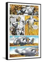 Zombies vs. Robots - Comic Page with Panels-Paul McCaffrey-Framed Stretched Canvas