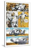 Zombies vs. Robots - Comic Page with Panels-Paul McCaffrey-Stretched Canvas