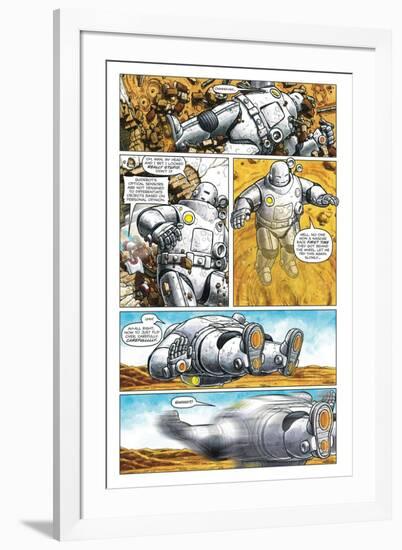 Zombies vs. Robots - Comic Page with Panels-Paul McCaffrey-Framed Art Print