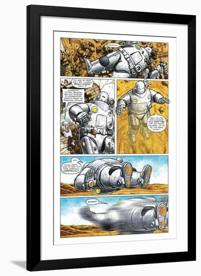 Zombies vs. Robots - Comic Page with Panels-Paul McCaffrey-Framed Art Print