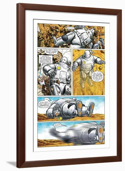 Zombies vs. Robots - Comic Page with Panels-Paul McCaffrey-Framed Art Print