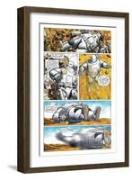 Zombies vs. Robots - Comic Page with Panels-Paul McCaffrey-Framed Art Print