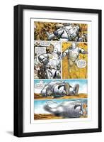 Zombies vs. Robots - Comic Page with Panels-Paul McCaffrey-Framed Art Print