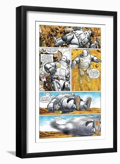 Zombies vs. Robots - Comic Page with Panels-Paul McCaffrey-Framed Art Print