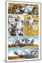 Zombies vs. Robots - Comic Page with Panels-Paul McCaffrey-Mounted Art Print