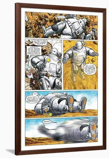 Zombies vs. Robots - Comic Page with Panels-Paul McCaffrey-Framed Art Print