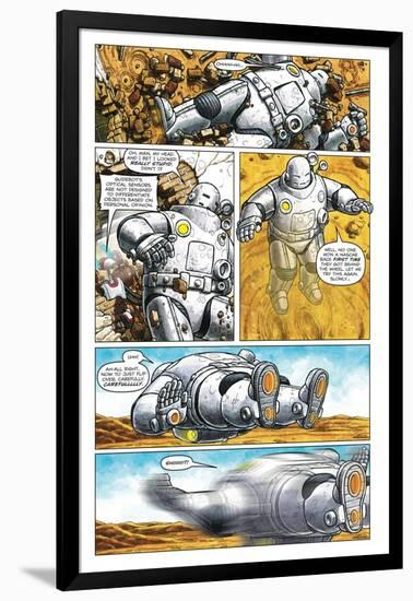 Zombies vs. Robots - Comic Page with Panels-Paul McCaffrey-Framed Art Print