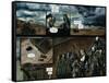 Zombies vs. Robots - Comic Page with Panels-Menton Matthews III-Framed Stretched Canvas