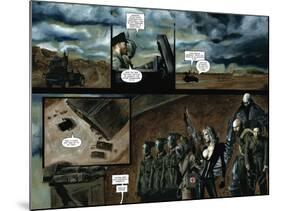 Zombies vs. Robots - Comic Page with Panels-Menton Matthews III-Mounted Art Print