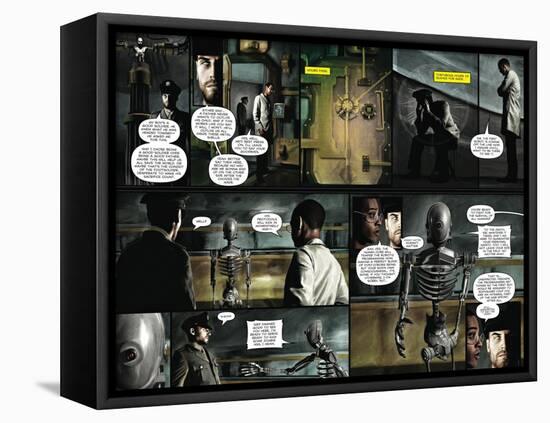 Zombies vs. Robots - Comic Page with Panels-Menton Matthews III-Framed Stretched Canvas