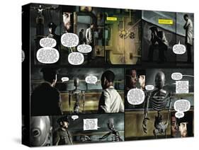 Zombies vs. Robots - Comic Page with Panels-Menton Matthews III-Stretched Canvas