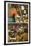 Zombies vs. Robots - Comic Page with Panels-Paul McCaffrey-Framed Art Print