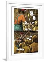 Zombies vs. Robots - Comic Page with Panels-Paul McCaffrey-Framed Art Print