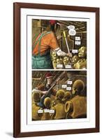 Zombies vs. Robots - Comic Page with Panels-Paul McCaffrey-Framed Art Print