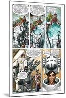 Zombies vs. Robots - Comic Page with Panels-Paul McCaffrey-Mounted Art Print