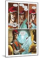 Zombies vs. Robots - Comic Page with Panels-Paul McCaffrey-Mounted Art Print