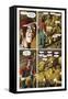 Zombies vs. Robots - Comic Page with Panels-Paul McCaffrey-Framed Stretched Canvas