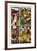 Zombies vs. Robots - Comic Page with Panels-Paul McCaffrey-Framed Art Print