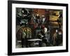 Zombies vs. Robots - Comic Page with Panels-Menton Matthews III-Framed Art Print