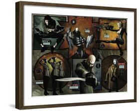 Zombies vs. Robots - Comic Page with Panels-Menton Matthews III-Framed Art Print