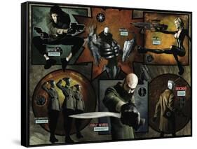 Zombies vs. Robots - Comic Page with Panels-Menton Matthews III-Framed Stretched Canvas