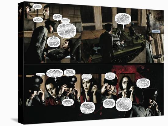 Zombies vs. Robots - Comic Page with Panels-Menton Matthews III-Stretched Canvas