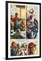 Zombies vs. Robots - Comic Page with Panels-Paul McCaffrey-Framed Art Print