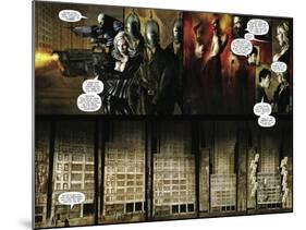 Zombies vs. Robots - Comic Page with Panels-Menton Matthews III-Mounted Art Print