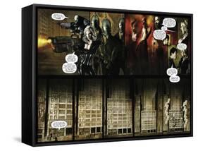 Zombies vs. Robots - Comic Page with Panels-Menton Matthews III-Framed Stretched Canvas