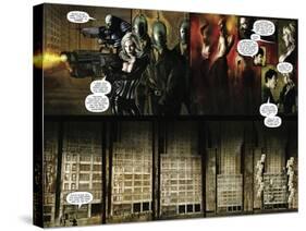 Zombies vs. Robots - Comic Page with Panels-Menton Matthews III-Stretched Canvas