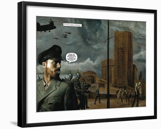 Zombies vs. Robots - Full-Page Art-Menton Matthews III-Framed Art Print