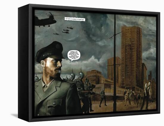 Zombies vs. Robots - Full-Page Art-Menton Matthews III-Framed Stretched Canvas