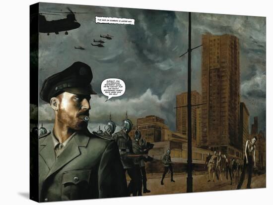 Zombies vs. Robots - Full-Page Art-Menton Matthews III-Stretched Canvas