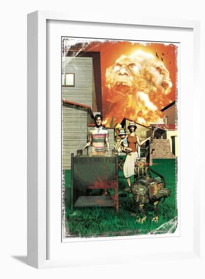 Zombies vs. Robots: More Than a Junkyard Dog-Fabio Listrani-Framed Art Print