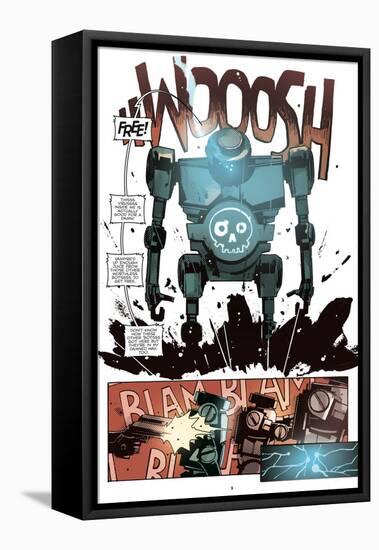 Zombies vs. Robots: No. 10 - Comic Page with Panels-Antonio Fuso-Framed Stretched Canvas