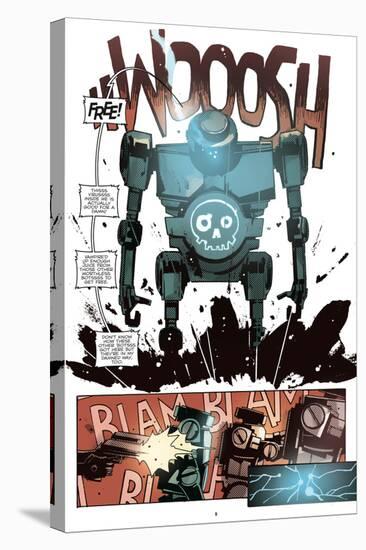 Zombies vs. Robots: No. 10 - Comic Page with Panels-Antonio Fuso-Stretched Canvas