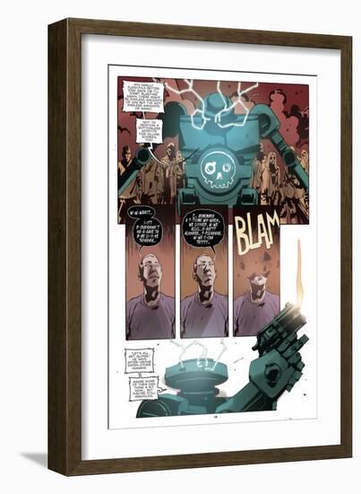 Zombies vs. Robots: No. 10 - Comic Page with Panels-Antonio Fuso-Framed Art Print