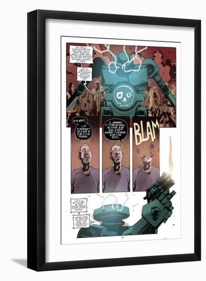 Zombies vs. Robots: No. 10 - Comic Page with Panels-Antonio Fuso-Framed Art Print