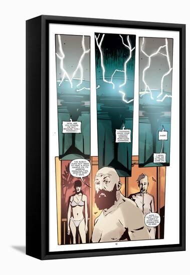 Zombies vs. Robots: No. 10 - Comic Page with Panels-Antonio Fuso-Framed Stretched Canvas