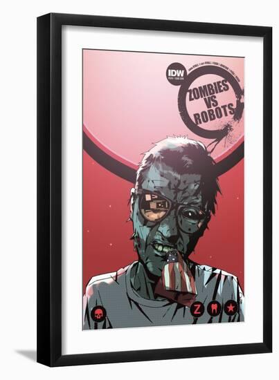 Zombies vs. Robots: No. 10 - Cover Art-Antonio Fuso-Framed Art Print