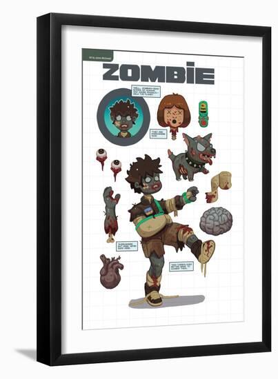 Zombies vs. Robots: No. 7 - Bonus Material-James McDonald-Framed Art Print