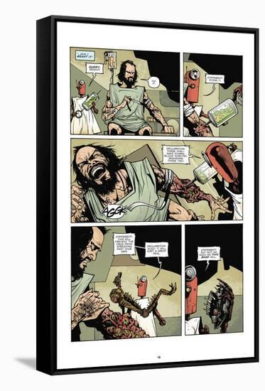 Zombies vs. Robots: No. 7 - Comic Page with Panels-Paul Davidson-Framed Stretched Canvas