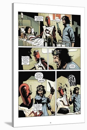 Zombies vs. Robots: No. 7 - Comic Page with Panels-Paul Davidson-Stretched Canvas